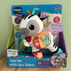 Vtech “take me with you zebra” toy - sensory toy